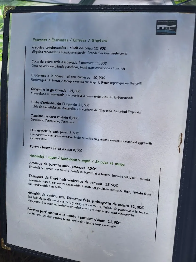 Menu_Restaurant Miralles | Restaurant de cuina casolana a Llançà_Llançà_image_4