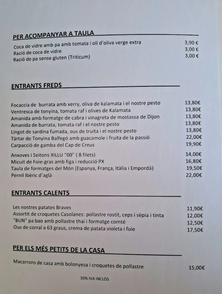 Menu_Restaurant Vora Mar_Llançà_immagine_3