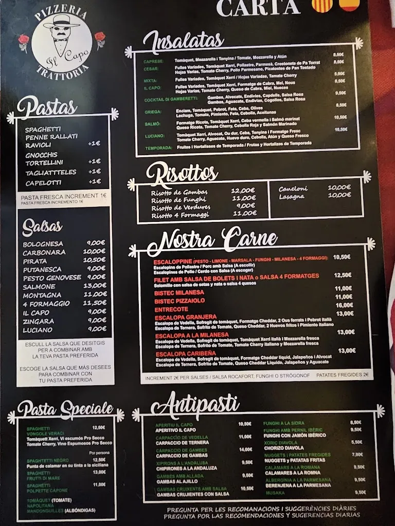 Menu_Pizzeria & Trattoria Il Capo_Llançà_image_2