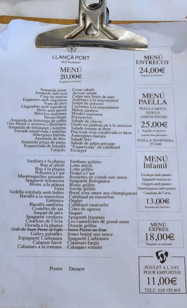 Menu_Restaurant Llança port_Llançà_image_1