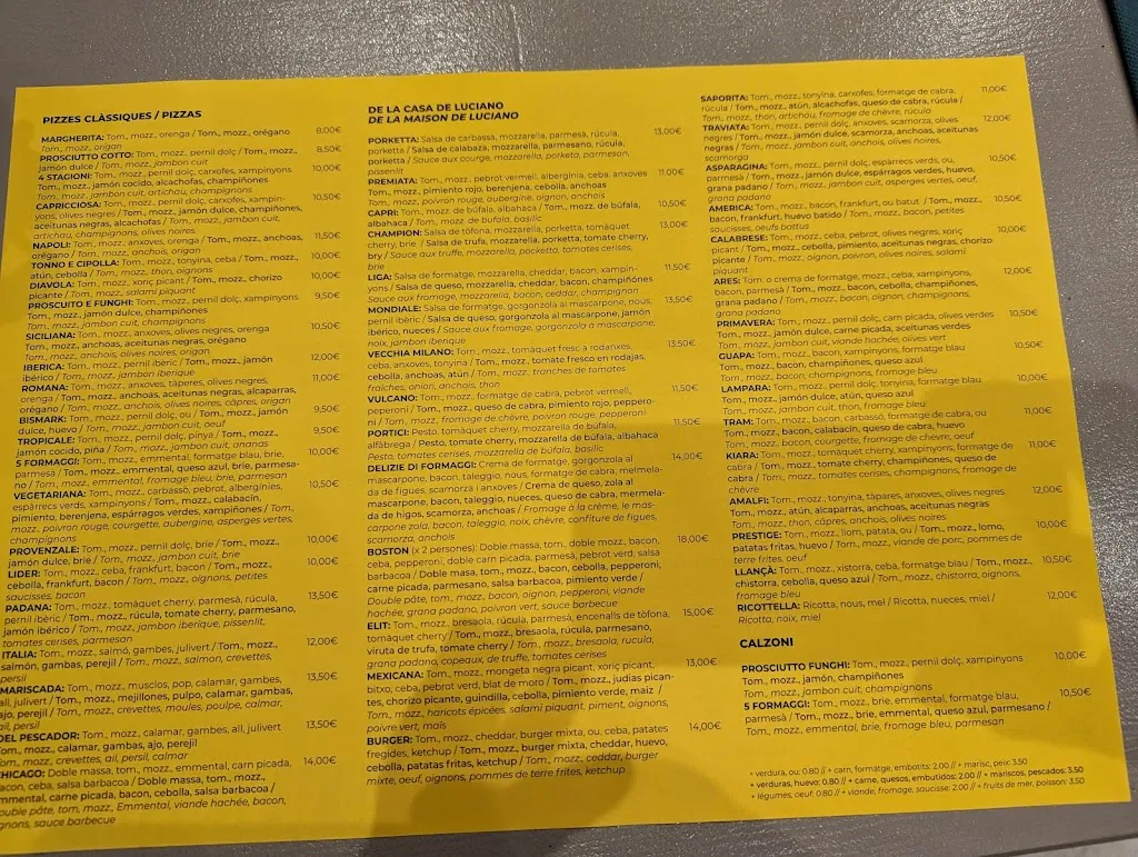 Menu_Restaurant Pizzería L'Italiana en Llançà_Llançà_immagine_2