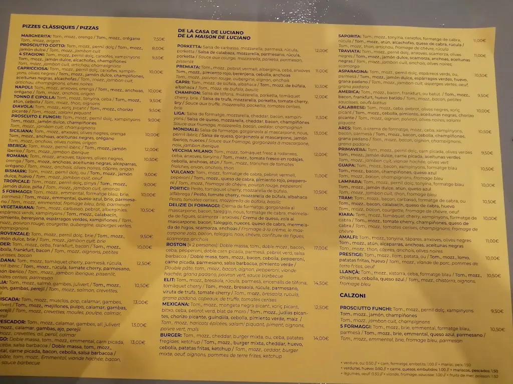 Menu_Restaurant Pizzería L'Italiana en Llançà_Llançà_immagine_4