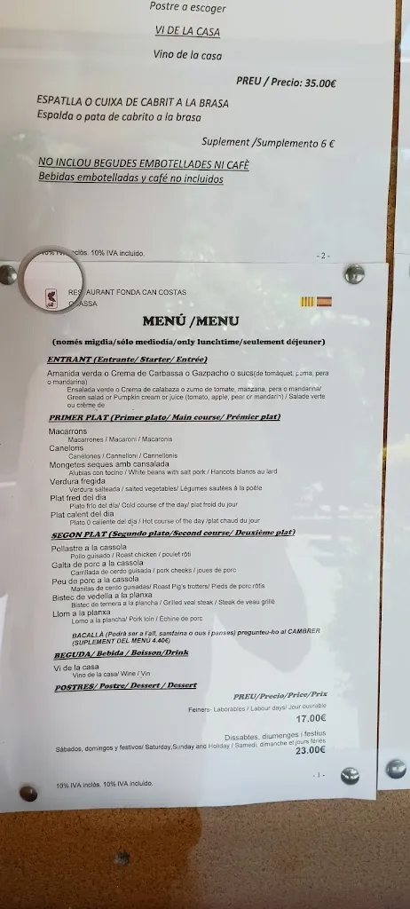 Menu_Restaurant Fonda Can Costas_Ogassa_image_3