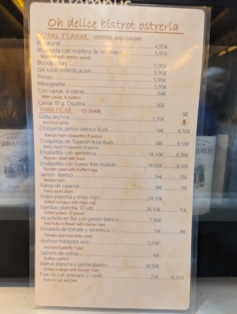 Menu_Oh Délice Bistrot Ostreria_Ordis_image_2