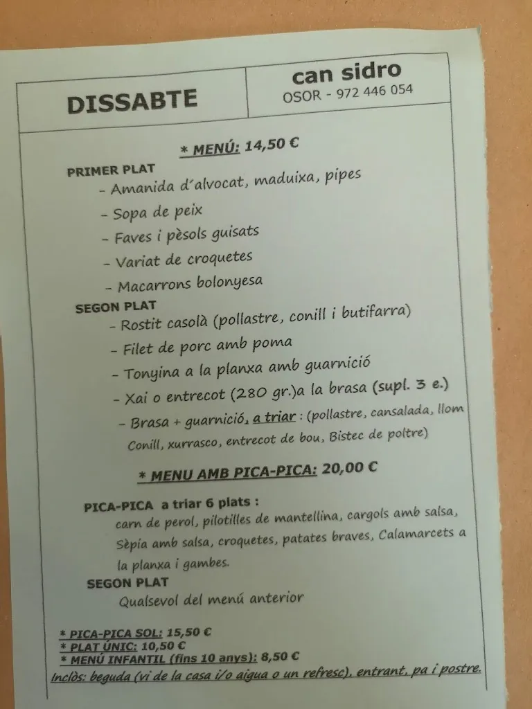 Menu_Can Sidro_Osor_image_4