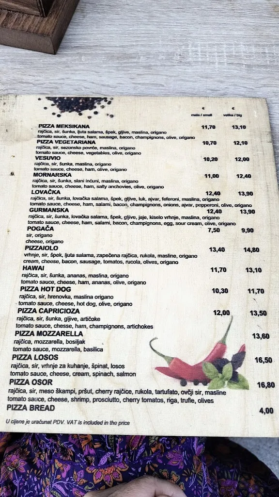 Menu_Pizzeria Orfej_Osor_image_1