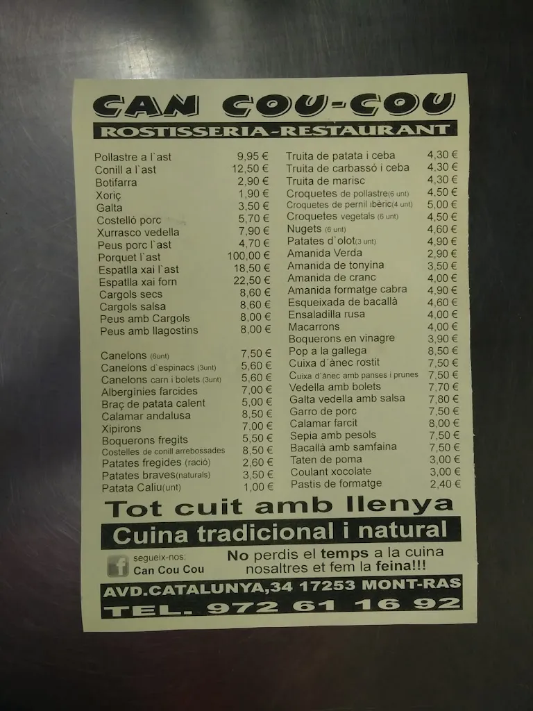 Menu_Rostisseria Can Cou-Cou_Mont-ras_image_3