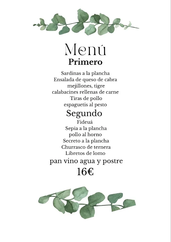 Menu_Restaurant El Tren Petit_Mont-ras_image_1