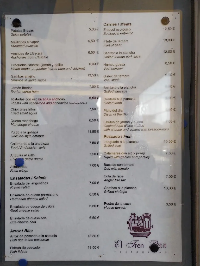 Menu_Restaurant El Tren Petit_Mont-ras_image_3