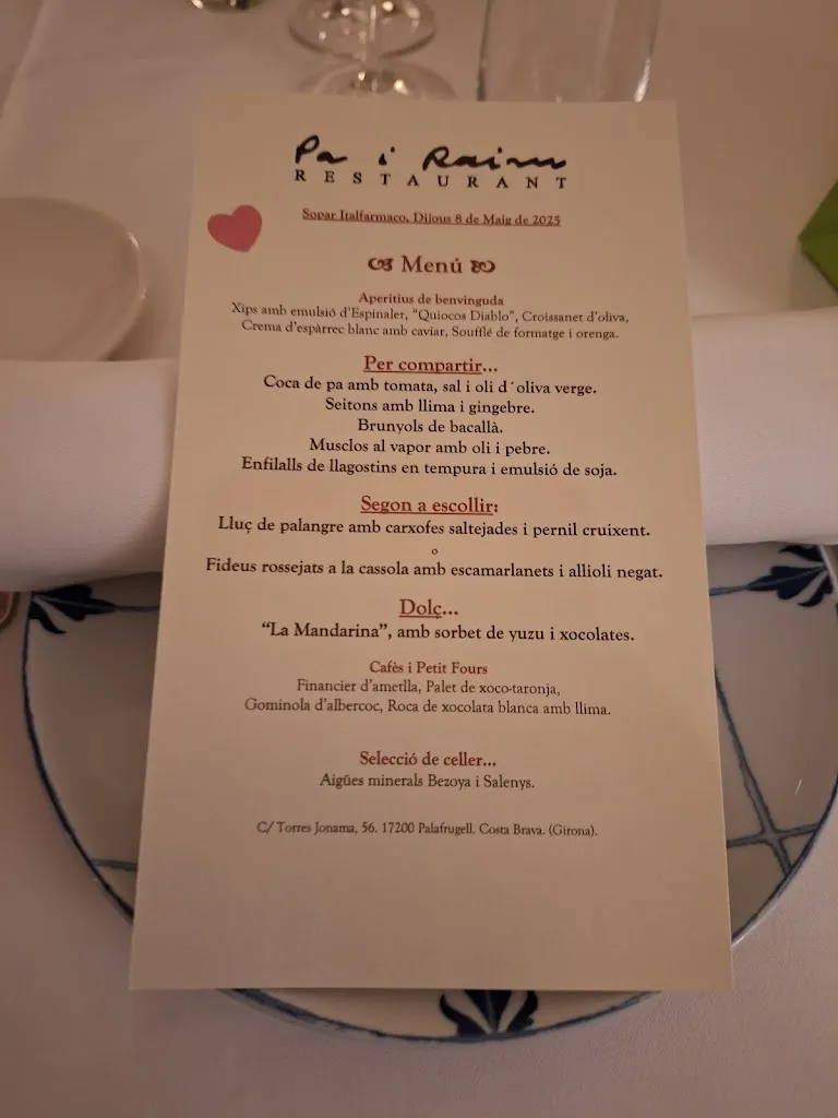 Menu_Pa i Raïm Restaurant_Mont-ras_image_1