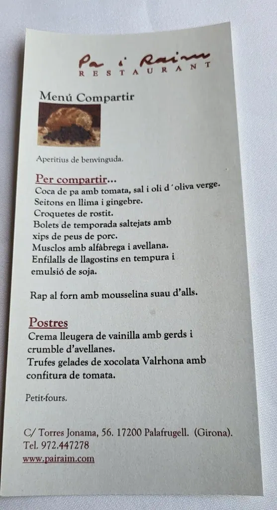 Menu_Pa i Raïm Restaurant_Mont-ras_image_3