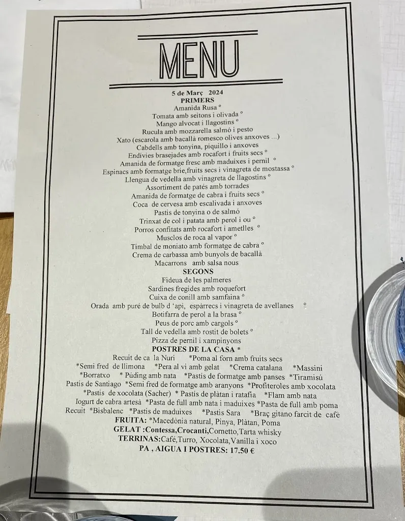 Menu_Restaurant Can Quim Les Palmeres_Mont-ras_image_4