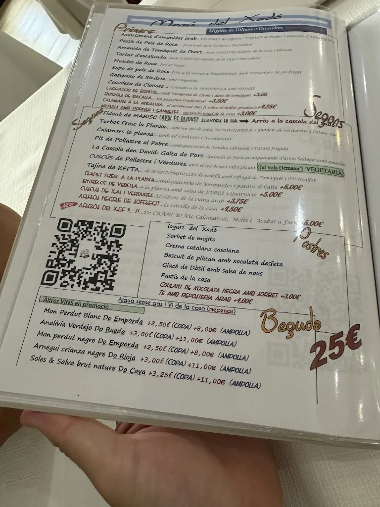 Menu_Restaurant Xadó_Mont-ras_image_1