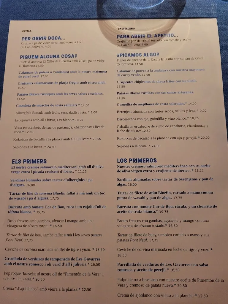 Menu_La Blava_Palafrugell_image_1