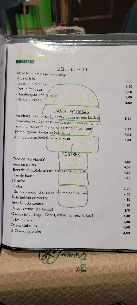 Menu_Sidrería El Cascayu_Mieres_immagine_4