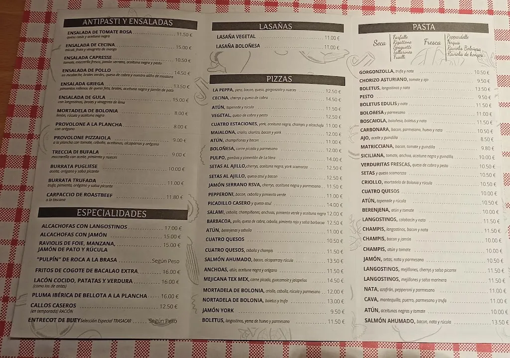 Menu_Trattoría La Peppa_Mieres_image_2