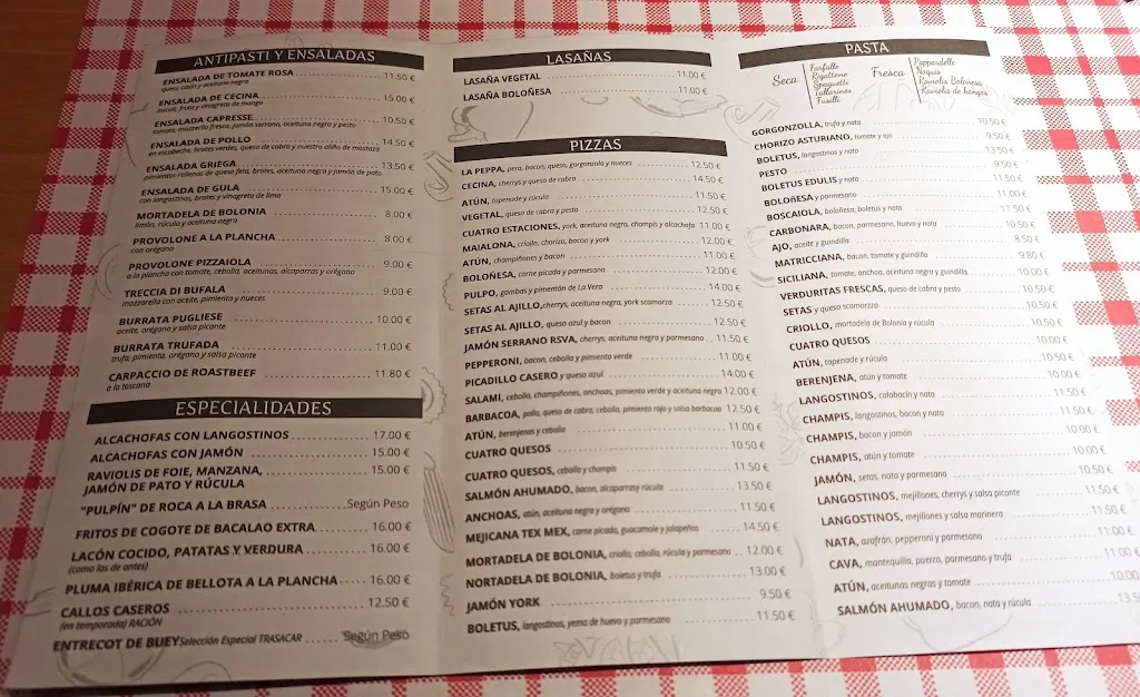 Menu_Trattoría La Peppa_Mieres_image_3