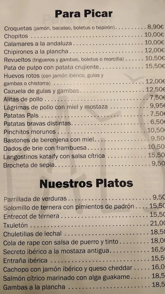 Menu_Restaurante Pals_Pals_immagine_3