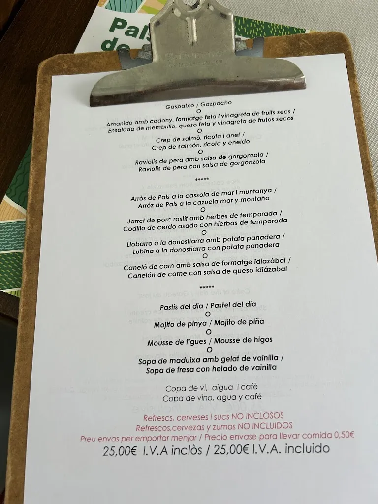 Menu_Antic Casino Restaurant Pals_Pals_immagine_2