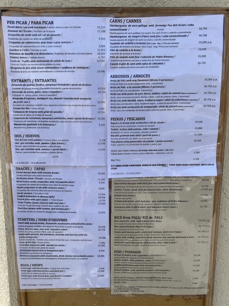 Menu_Antic Casino Restaurant Pals_Pals_immagine_3