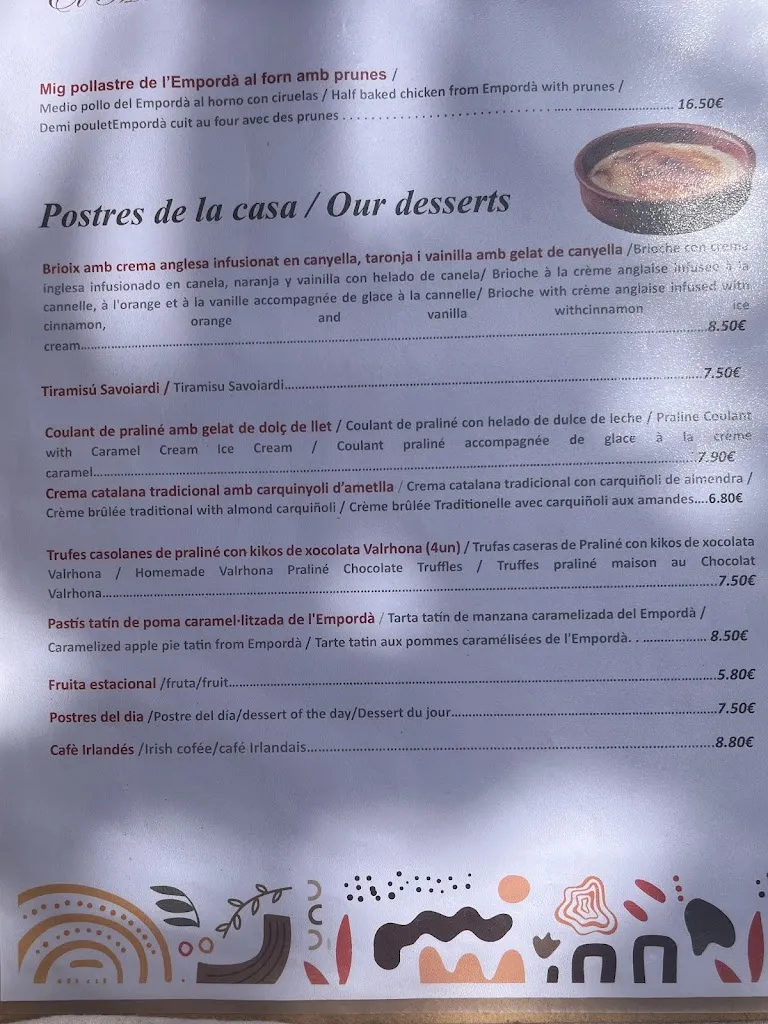 Menu_El mirador de Pals_Pals_image_3