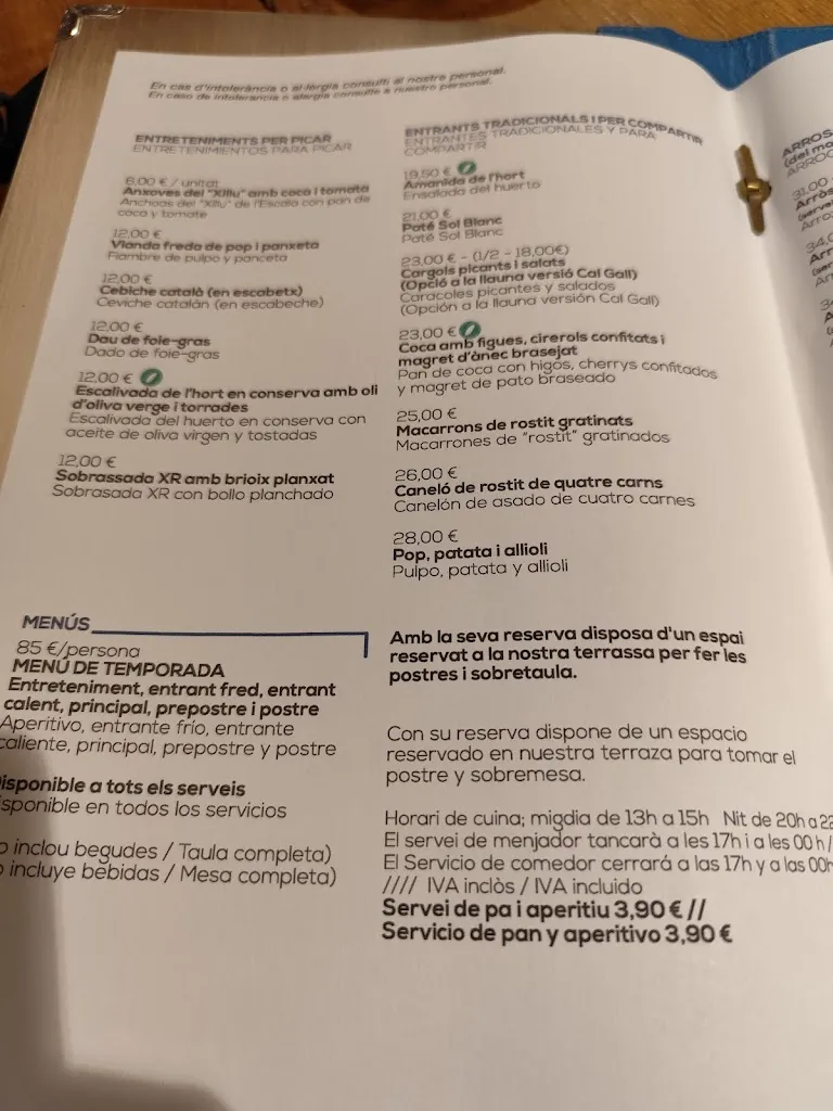 Menu_Restaurant Sol Blanc_Pals_image_1