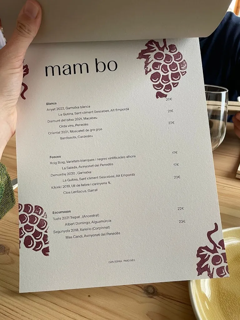 Menu_Can Serra Hostel_Pardines_image_1