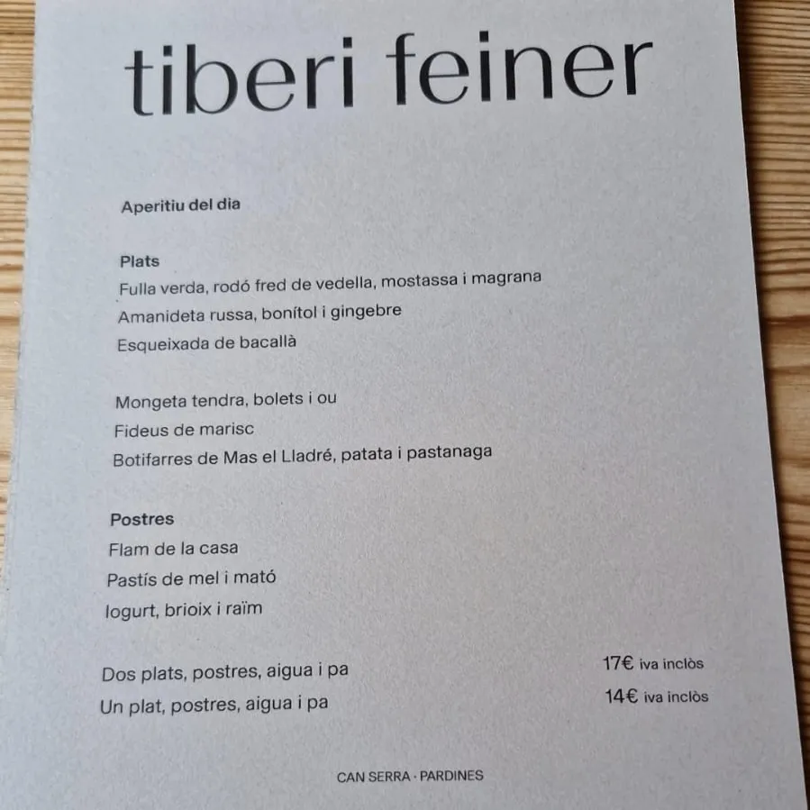 Menu_Can Serra Hostel_Pardines_image_3