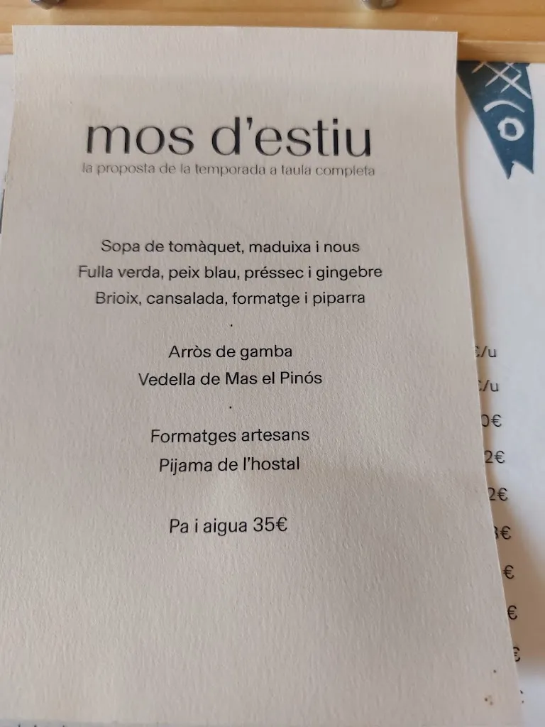 Menu_Can Serra Hostel_Pardines_image_4