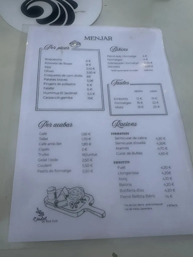 Menu_El Jardinet de Mas Cusi_Palau-saverdera_image_1