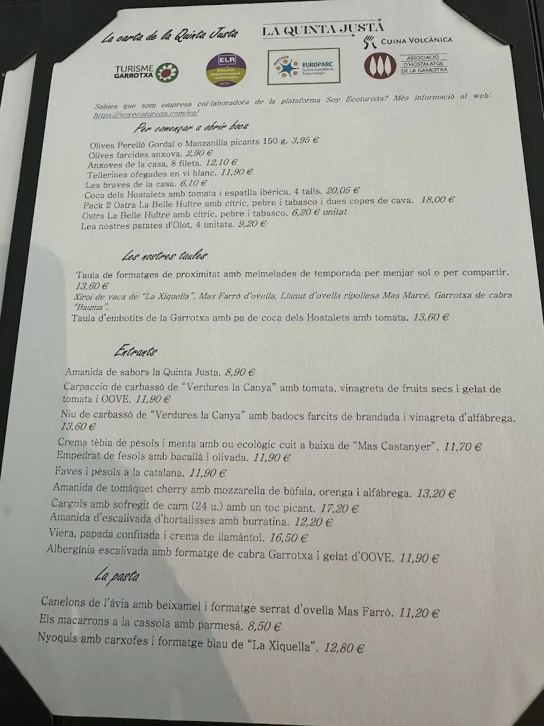 Menu_La Quinta Justa Restaurant_Olot_immagine_3