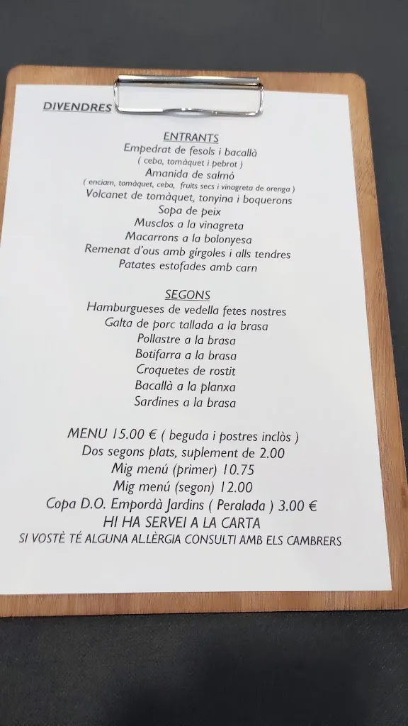 Menu_Restaurant les Pedretes_Olot_image_2