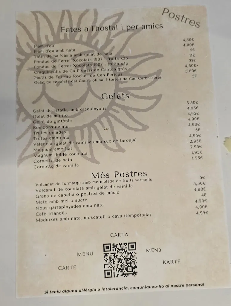 Menu_Restaurant Bar Hostal Del Sol_Olot_image_1