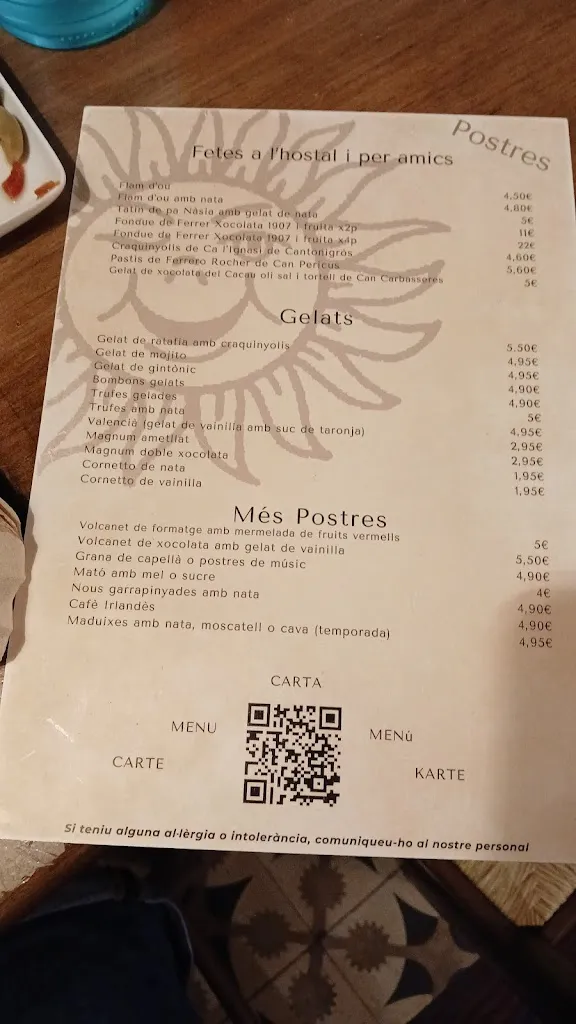 Menu_Restaurant Bar Hostal Del Sol_Olot_image_2