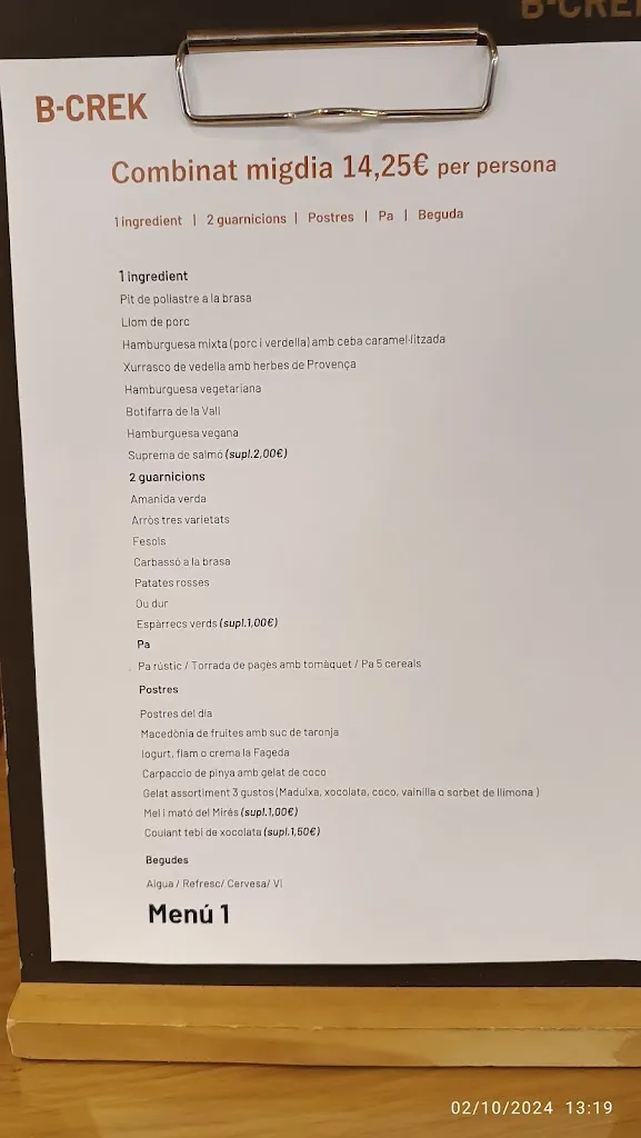 Menu_B-CREK Solfa, brasa i cuina_Olot_image_1