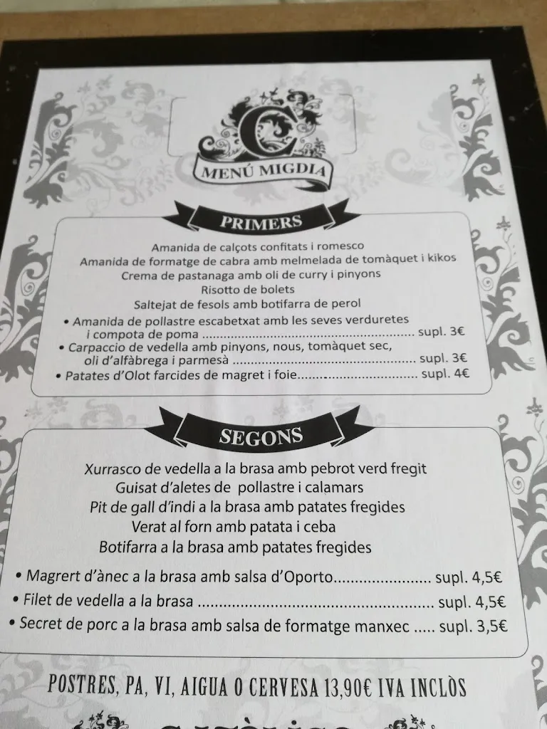 Menu_Restaurant Els Catòlics_Olot_image_2