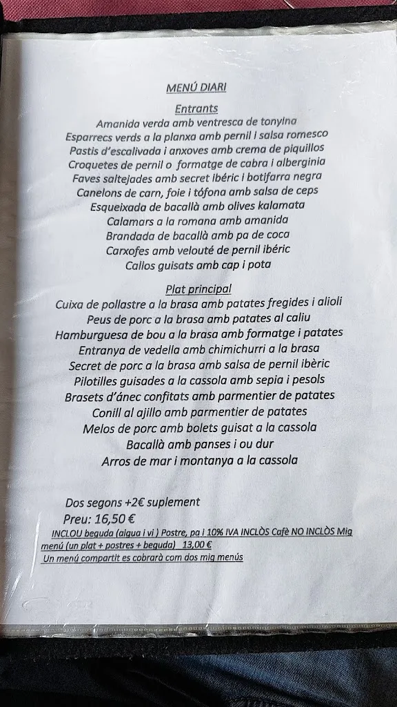 Menu_Restaurant La Fageda_Olot_image_2