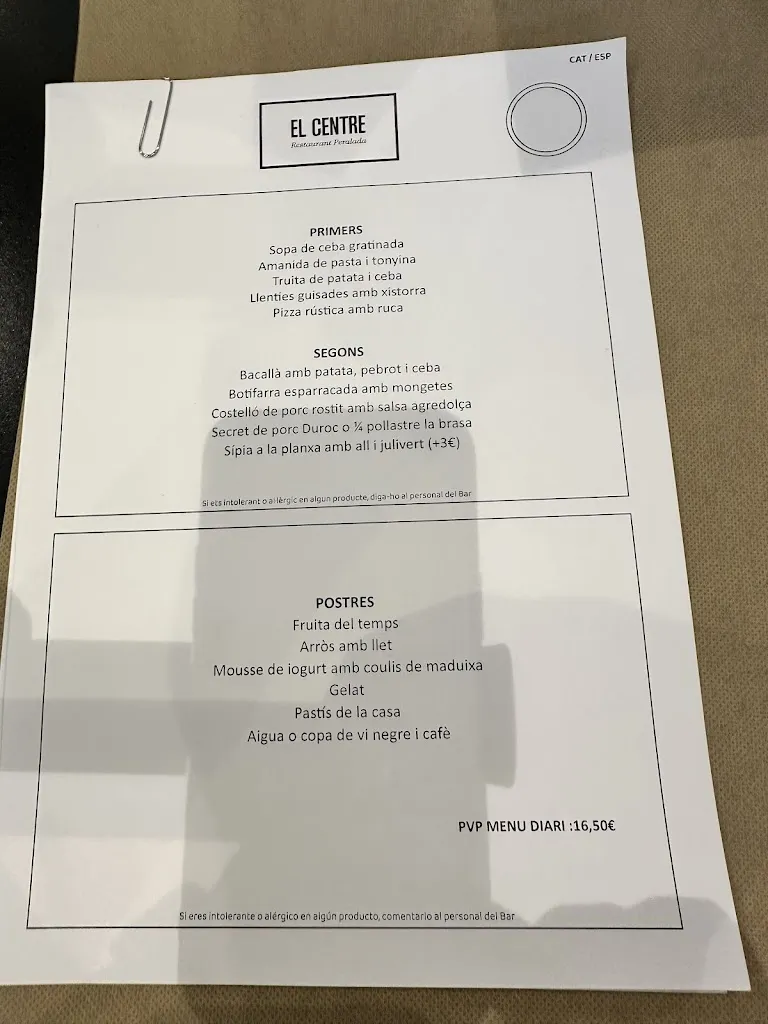 Menu_Restaurant El Centre_Peralada_image_4