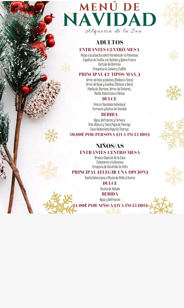 Menu_Alqueria de La Seu_Alqueria dAsnar l_image_1