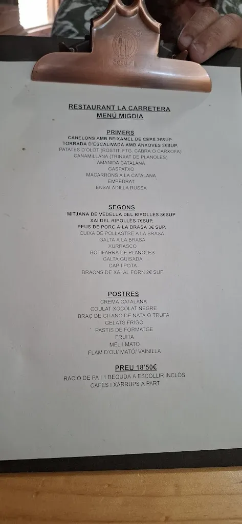 Menu_Restaurante la Carretera_Planoles_image_3