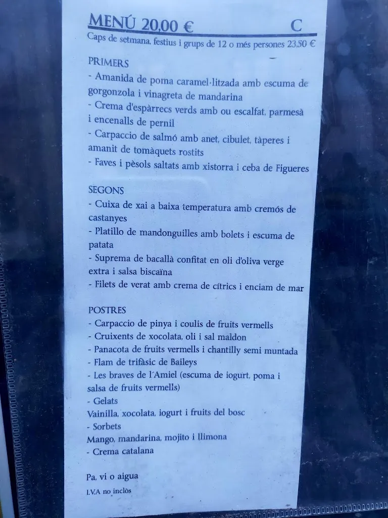 Menu_Restaurant Amiel & Molins_Pont de Molins_image_2