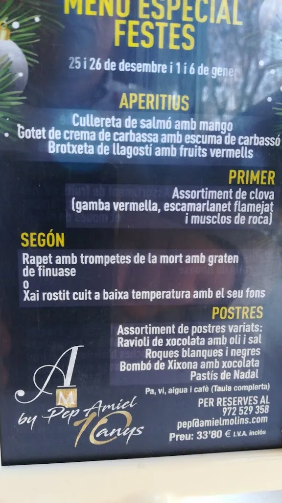 Menu_Restaurant Amiel & Molins_Pont de Molins_image_3