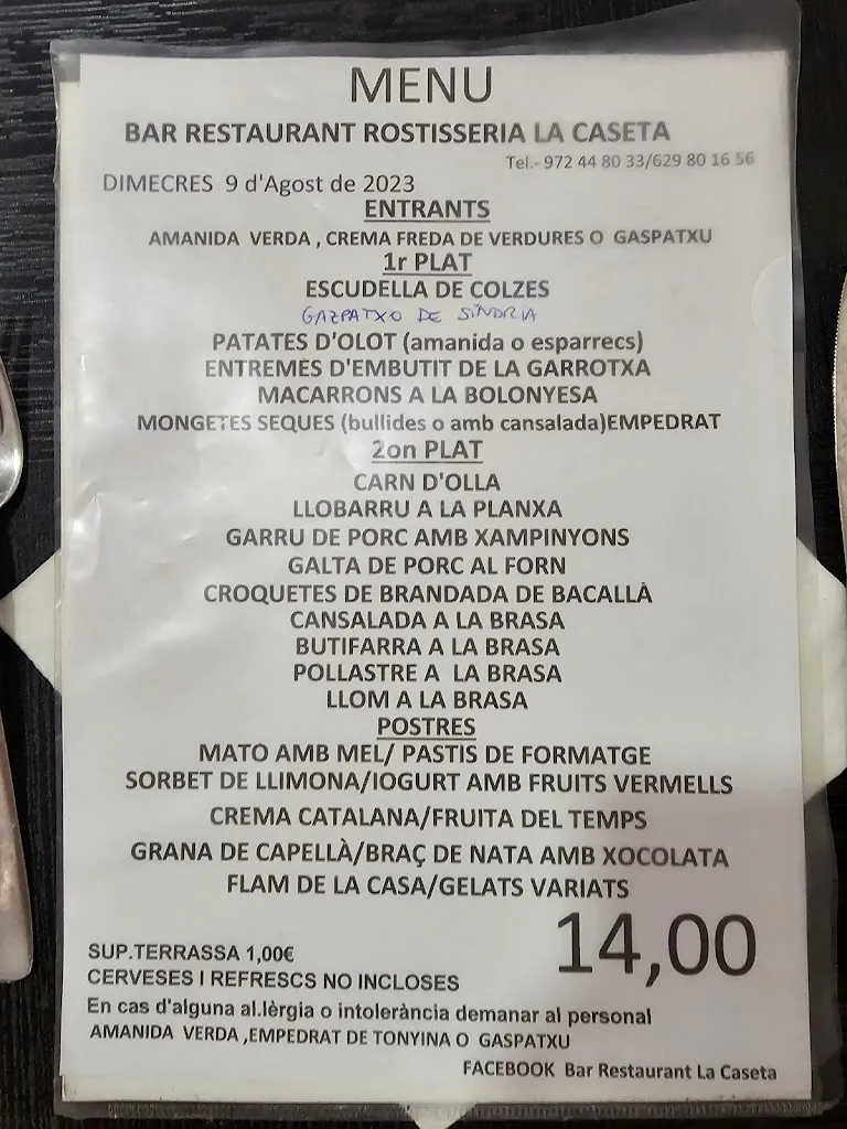 Menu_Bar Restaurant La Caseta_Planes dHostoles Les_image_2