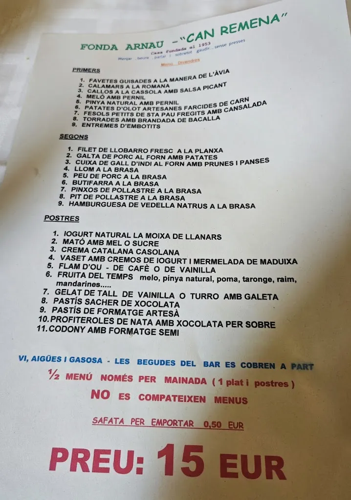 Menu_Fonda Arnau - Can Remena_Planes dHostoles Les_image_2