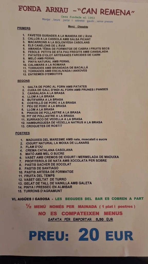 Menu_Fonda Arnau - Can Remena_Planes dHostoles Les_image_3