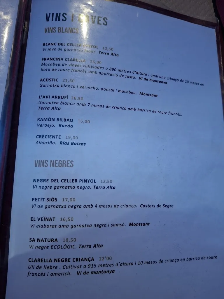 Menu_Bar Cal Litus_Queralbs_image_2