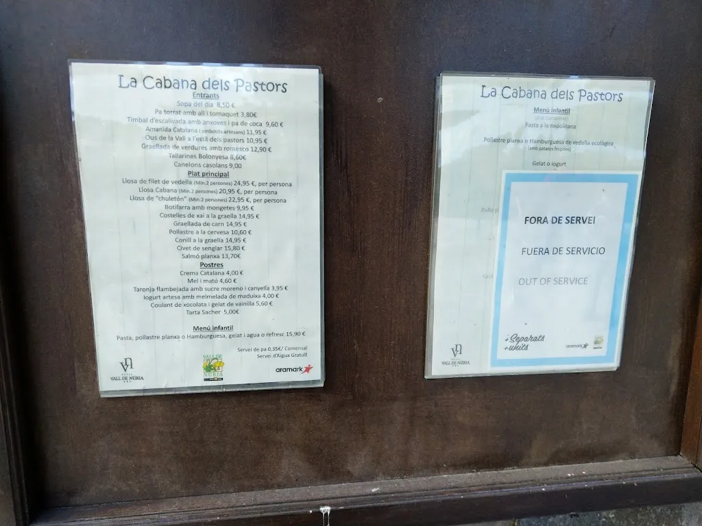 Menu_Restaurant la Cabana dels Pastors_Queralbs_image_3