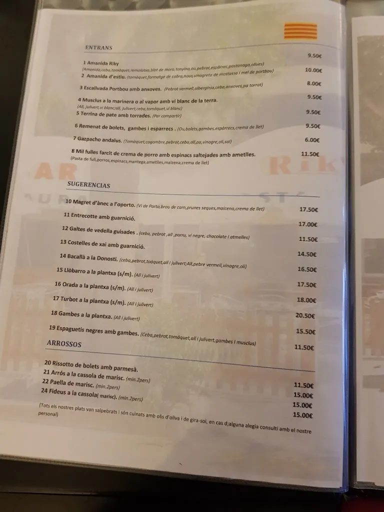 Menu_Bar Restaurant Riky_Portbou_image_1
