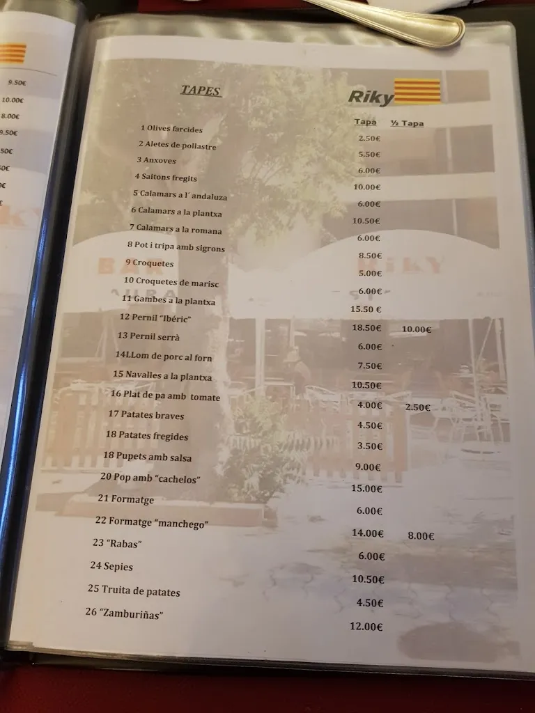 Menu_Bar Restaurant Riky_Portbou_image_2