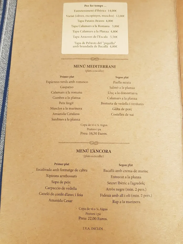 Menu_Restaurant L'Àncora_Portbou_image_4